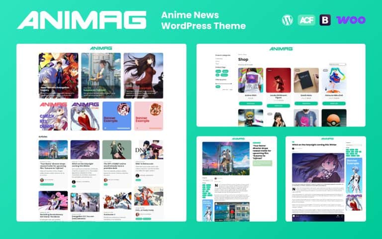 ANIMAG - Anime Magazine WordPress Theme
