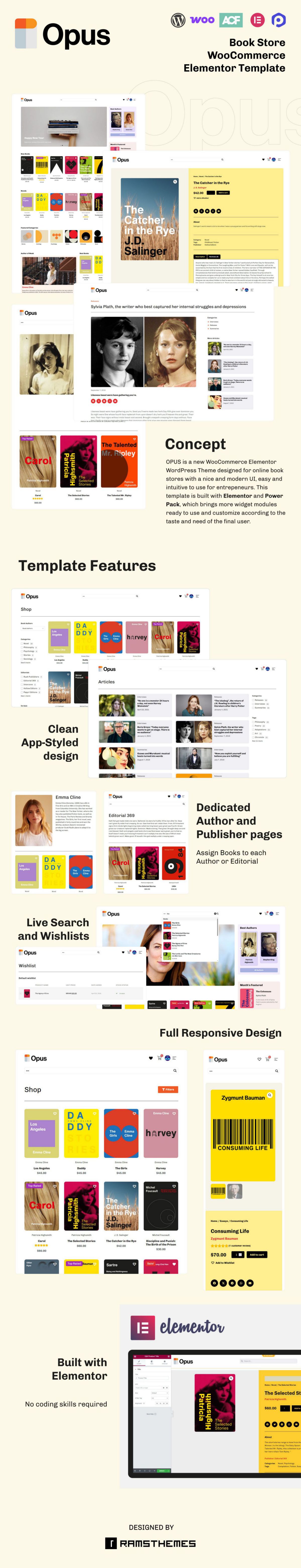 OPUS - WordPress Book Store Theme for Elementor