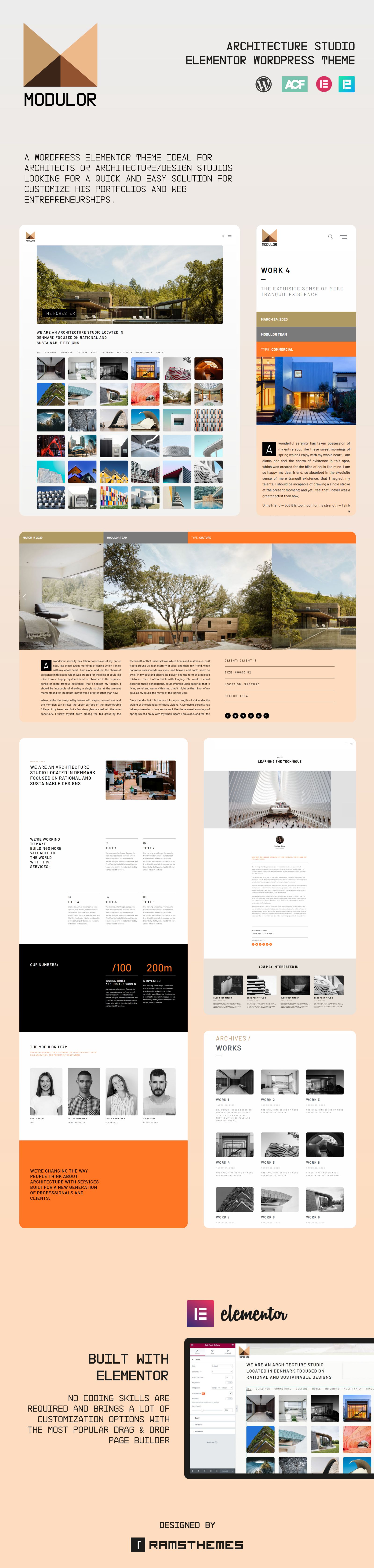 MODULOR - Architecture Studio WordPress Elementor Theme MODULOR - Architecture Studio WordPress Elementor Theme