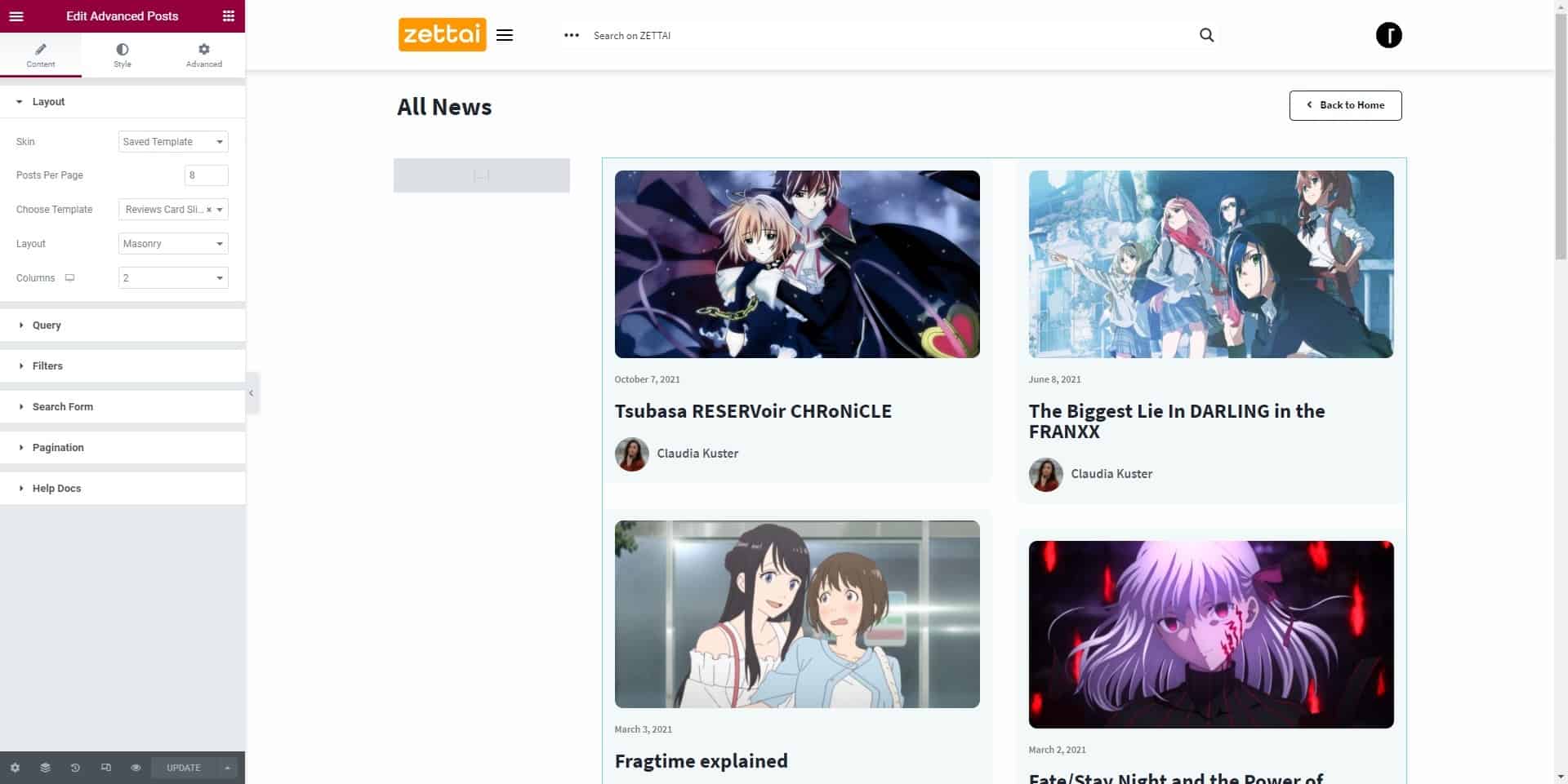ZETTAI - Tema WordPress de anime grátis - TemplateMonster