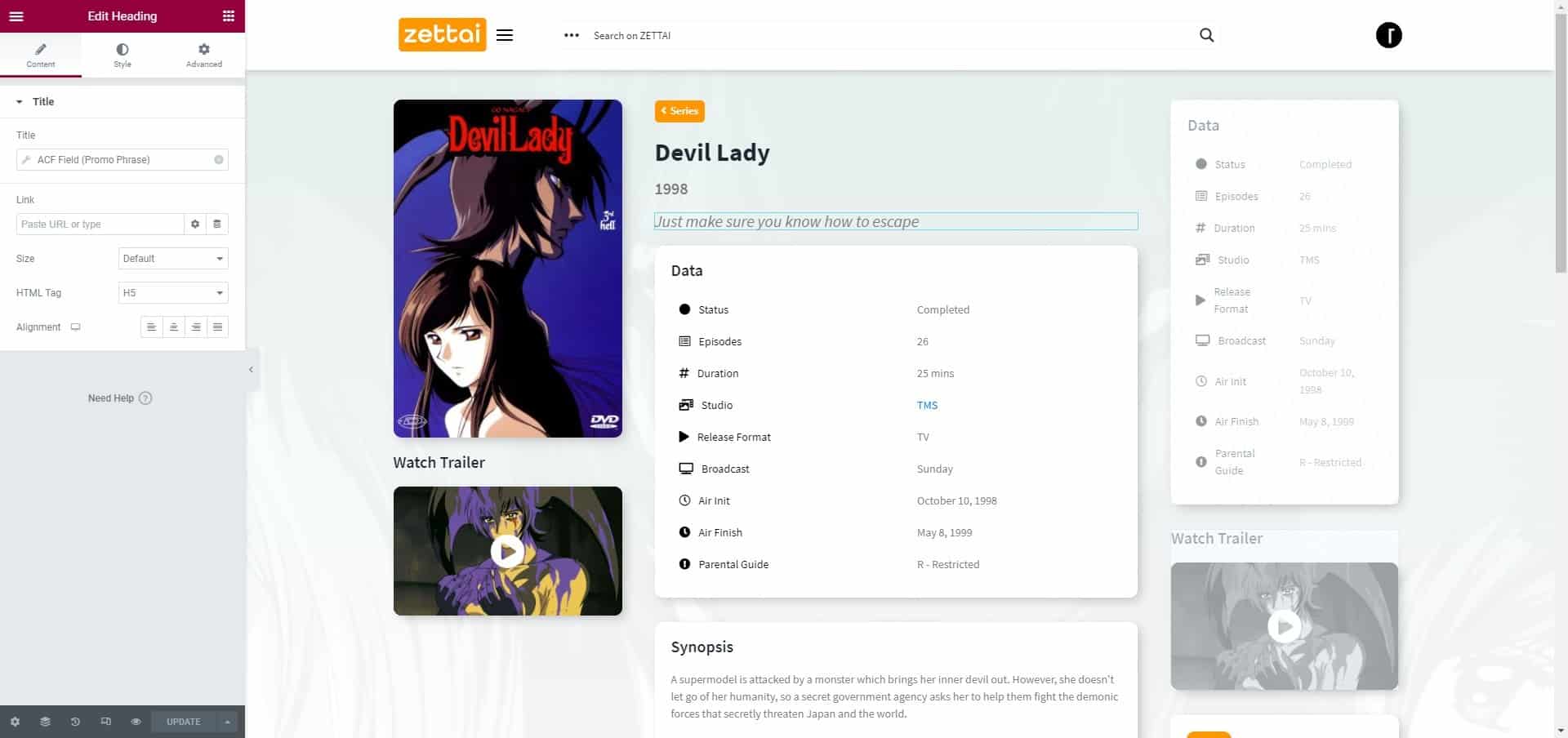 ZETTAI - Anime Blog and Database WordPress Theme 🎞️📺 . Update 1.0.6 - MAY  2023 ✓ . Get on @template_monster 👾 . ➡️…