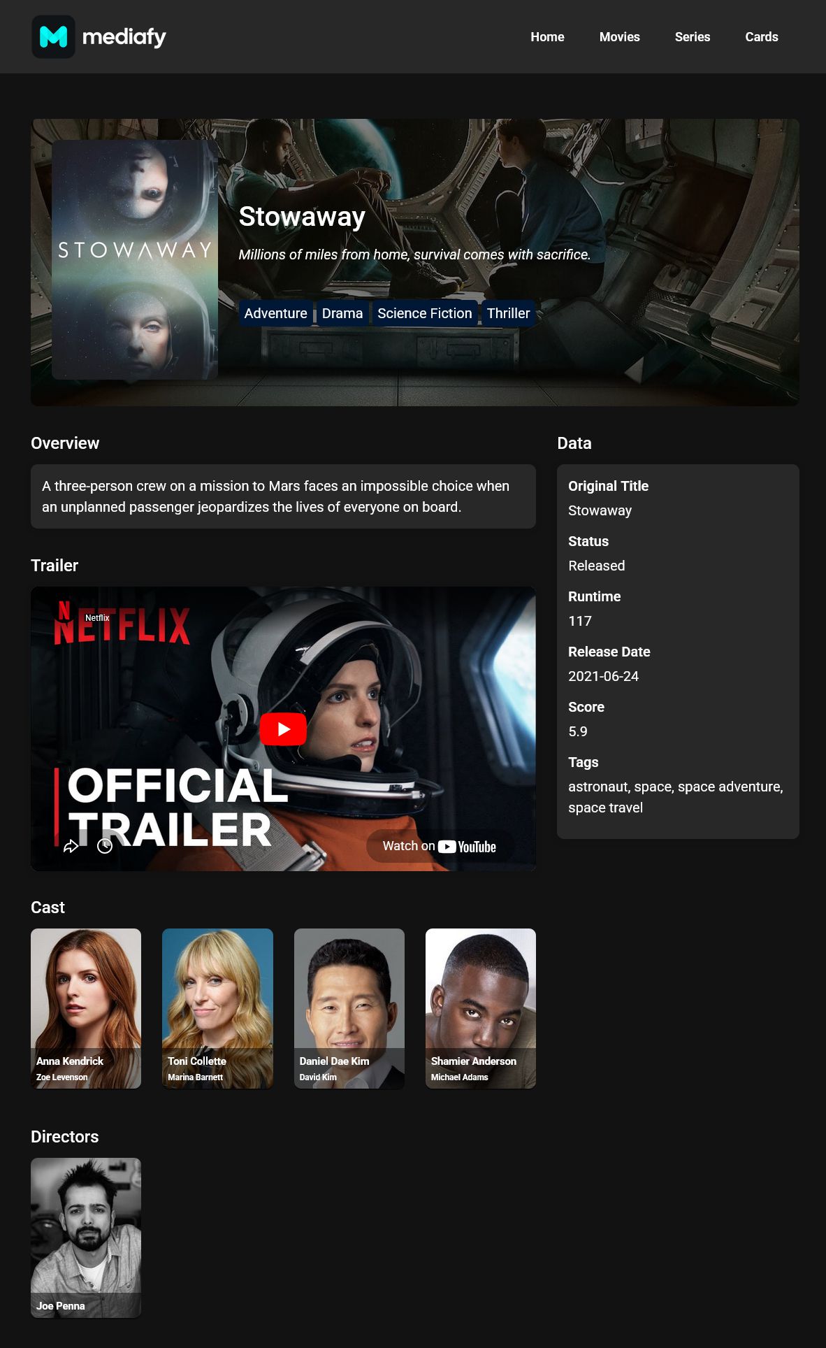 MEDIAFY - Get Movie and Series Data with TMDB API WordPress Plugin MEDIAFY - Get Movie and Series Data with TMDB API WordPress Plugin