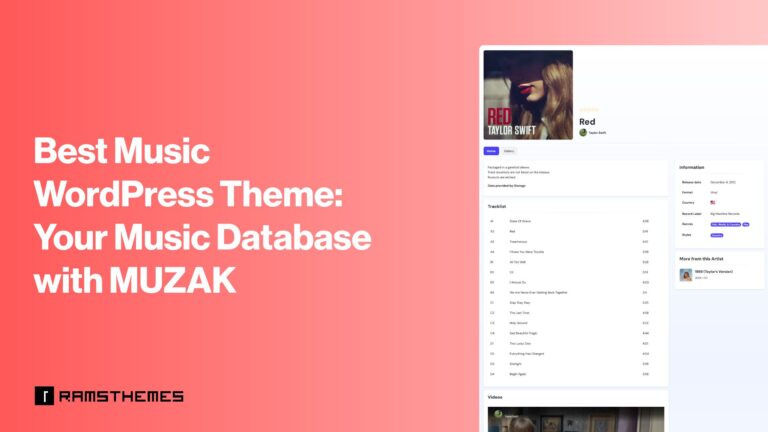 Best Music WordPress Theme: Your Music Database with MUZAK