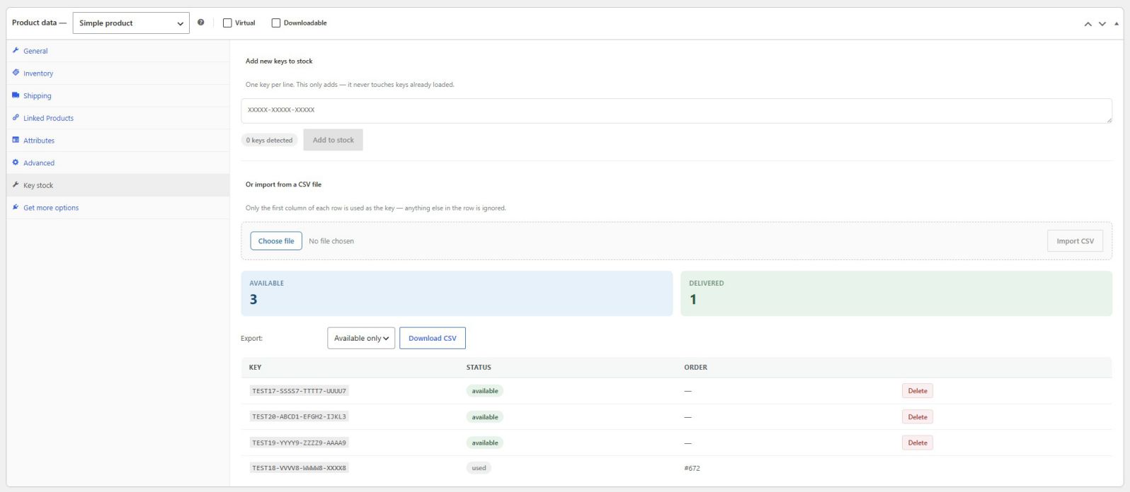 Kinguinex WooCommerce CD Key Management Kinguinex WooCommerce CD Key Management