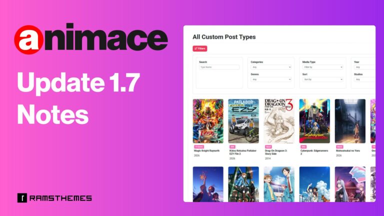Animace 1.7 Update – Advanced AniList API Resync & New Features
